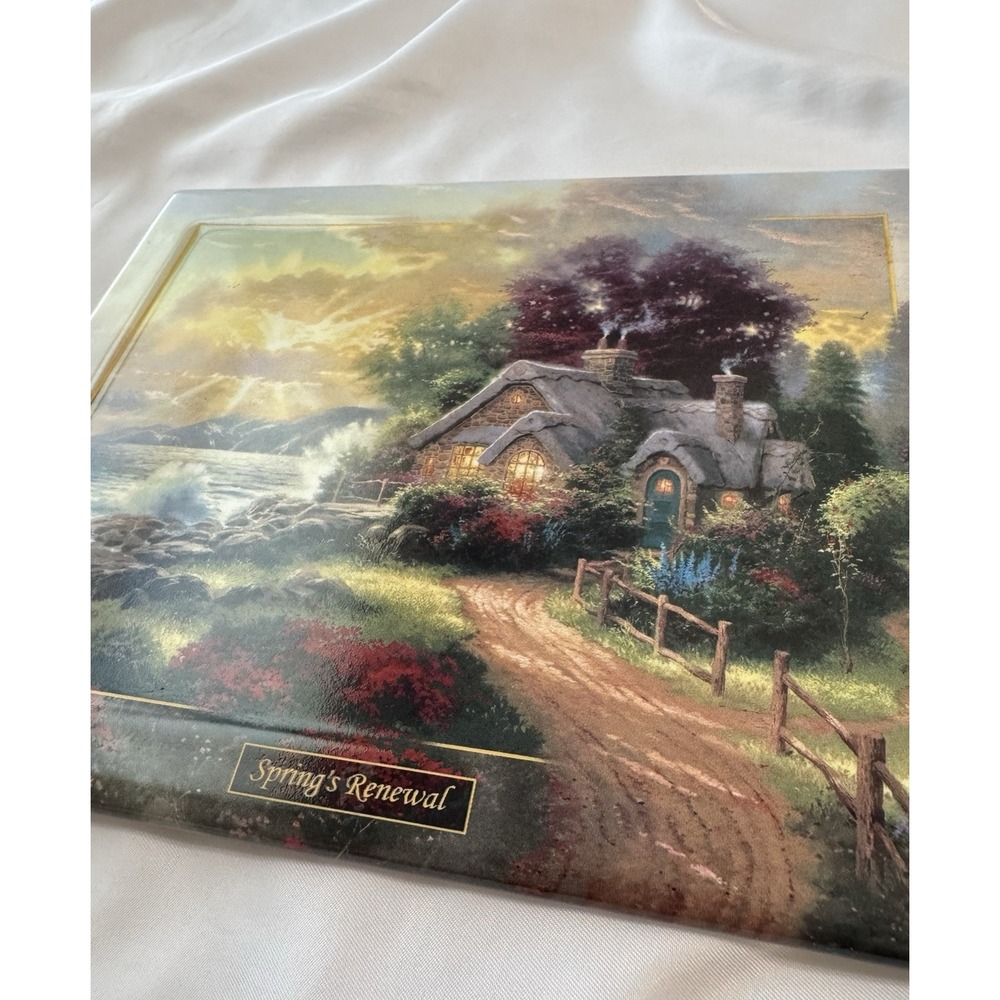 Thomas Kinkade Springs Renewal A New Day Dawning, ceramic wall art 2000
